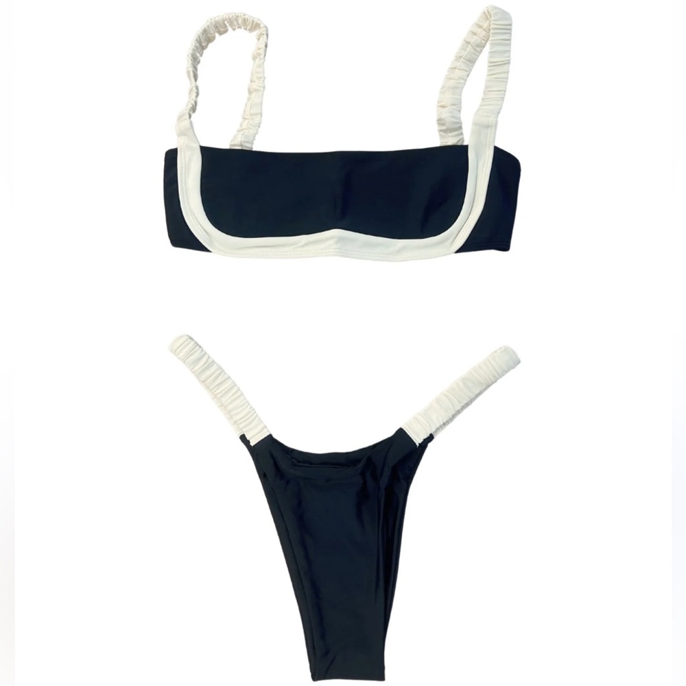 NWT Strawberry Milk Mob Bikini Top Size Small, Bottoms Size M